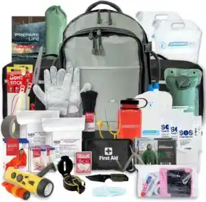 Emergency Zone Stealth Tactical 2-Person, 72-Hour Emergency Survival Kit, Wilderness Survival Gear, Waterproof & First Aid, Food & Water,