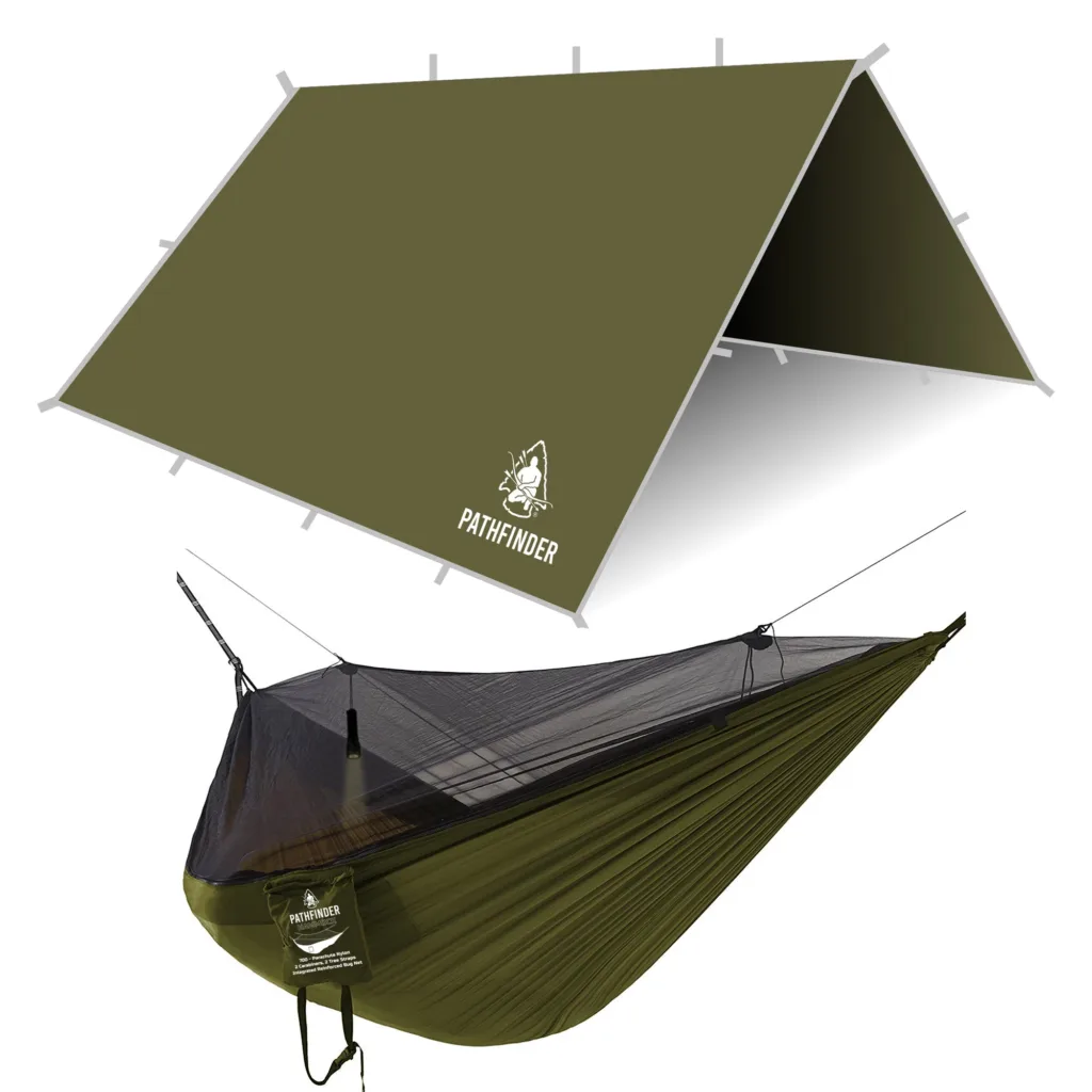 Pathfinder Nylon Tarp & Hammock COMBO