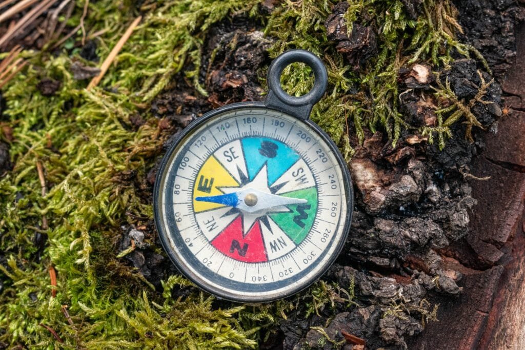 Parts of a baseplate compass explained