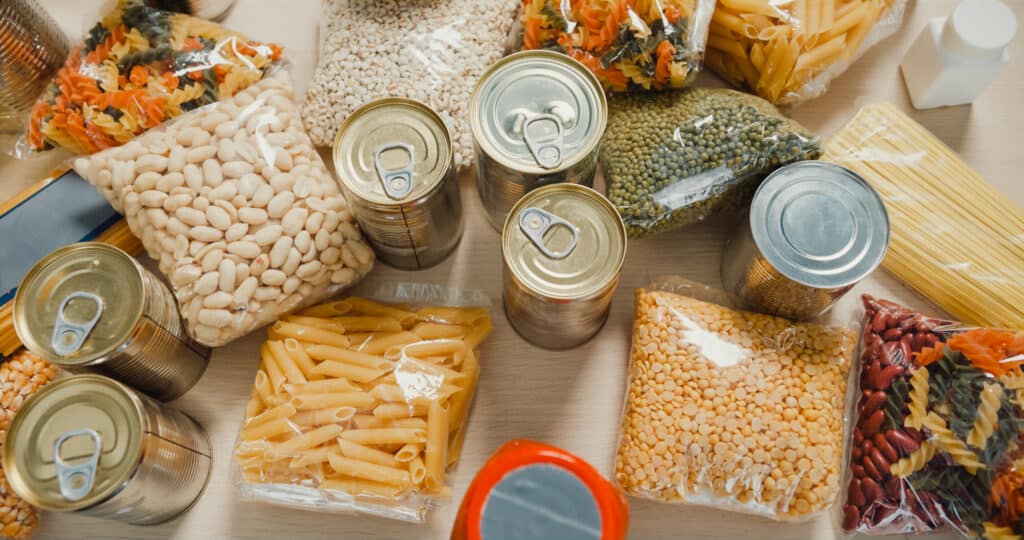 Budget prepping groceries under $10 from local store