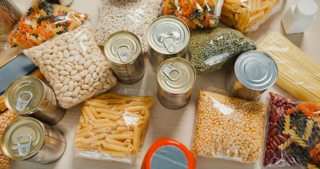 Budget prepping groceries under $10 from local store