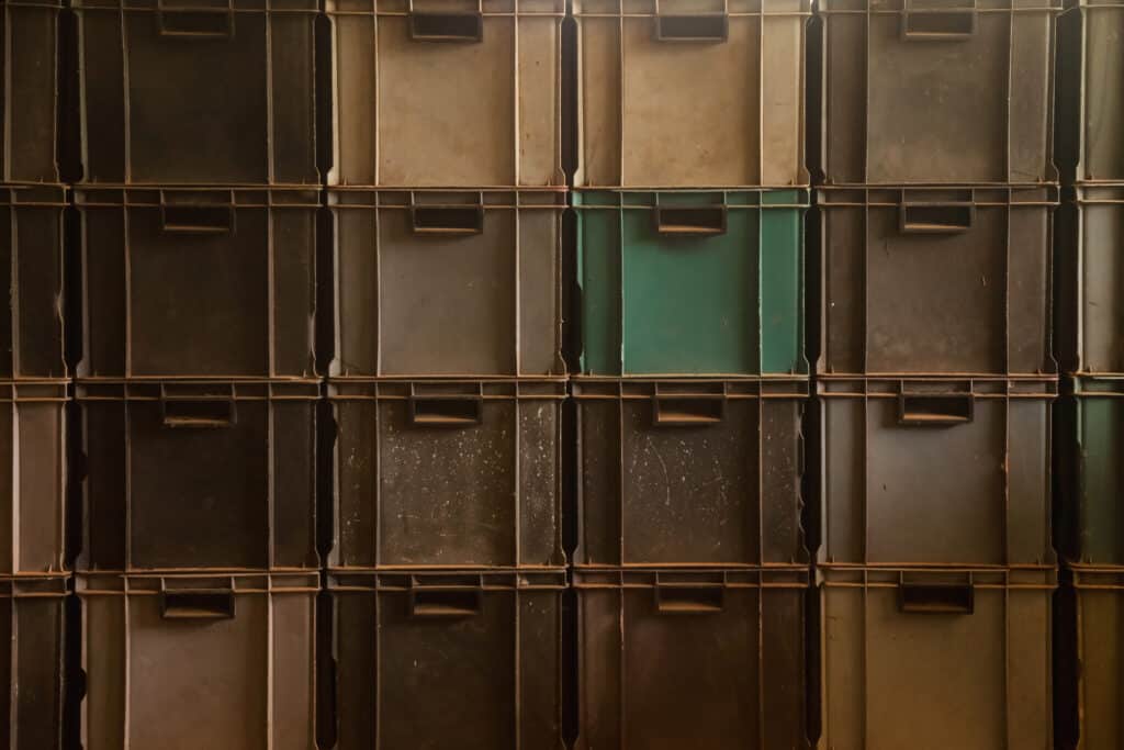 Food stored in a cool, dry, dark place for longevity