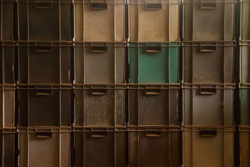 Food stored in a cool, dry, dark place for longevity