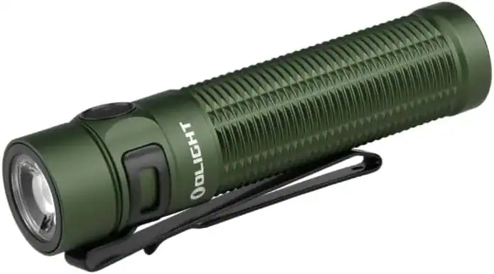 Flashlight portable LED torch for outdoor camping and hiking, compact and durable camping gear, green tactical flashlight for outdoor adventures, ideal for camping, hiking, and emergency use.