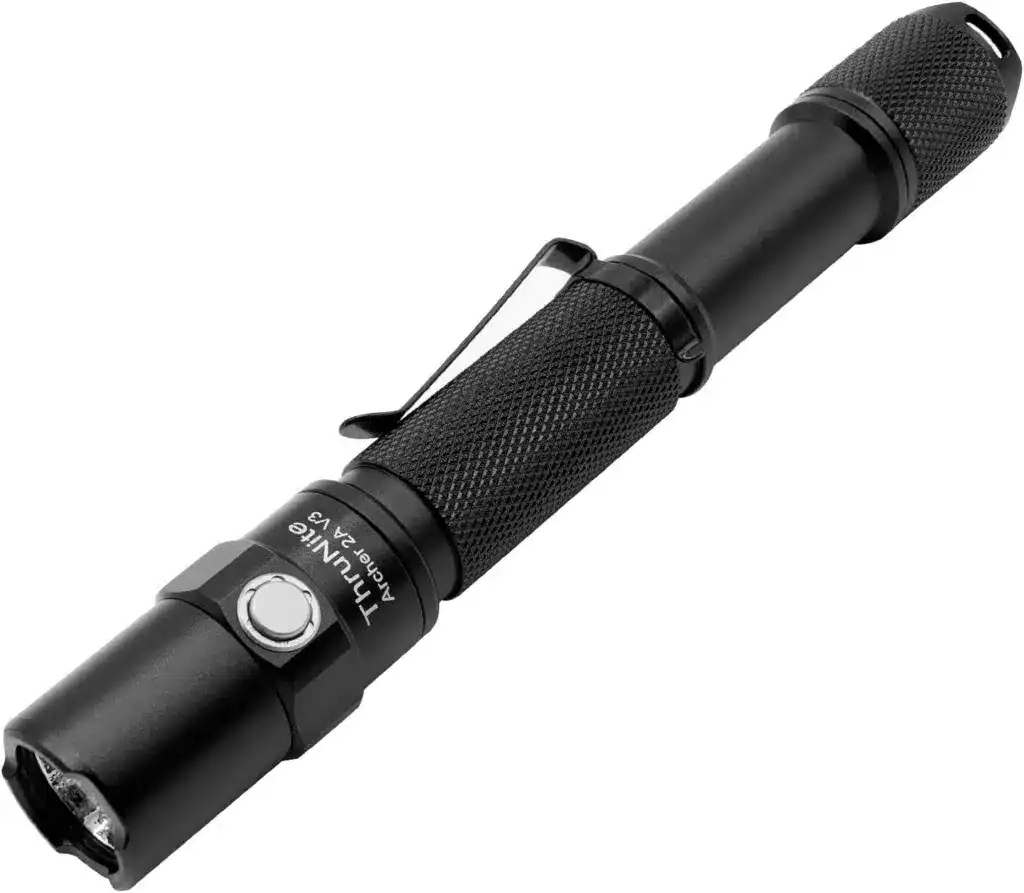 ThruNite LED Flashlight Archer 2A V3, 500 Lumens Mini AA Flashlight with Lanyard, IPX8 Water-Resistant Dual Switch Outdoor Flash Light for Hiking, Camping