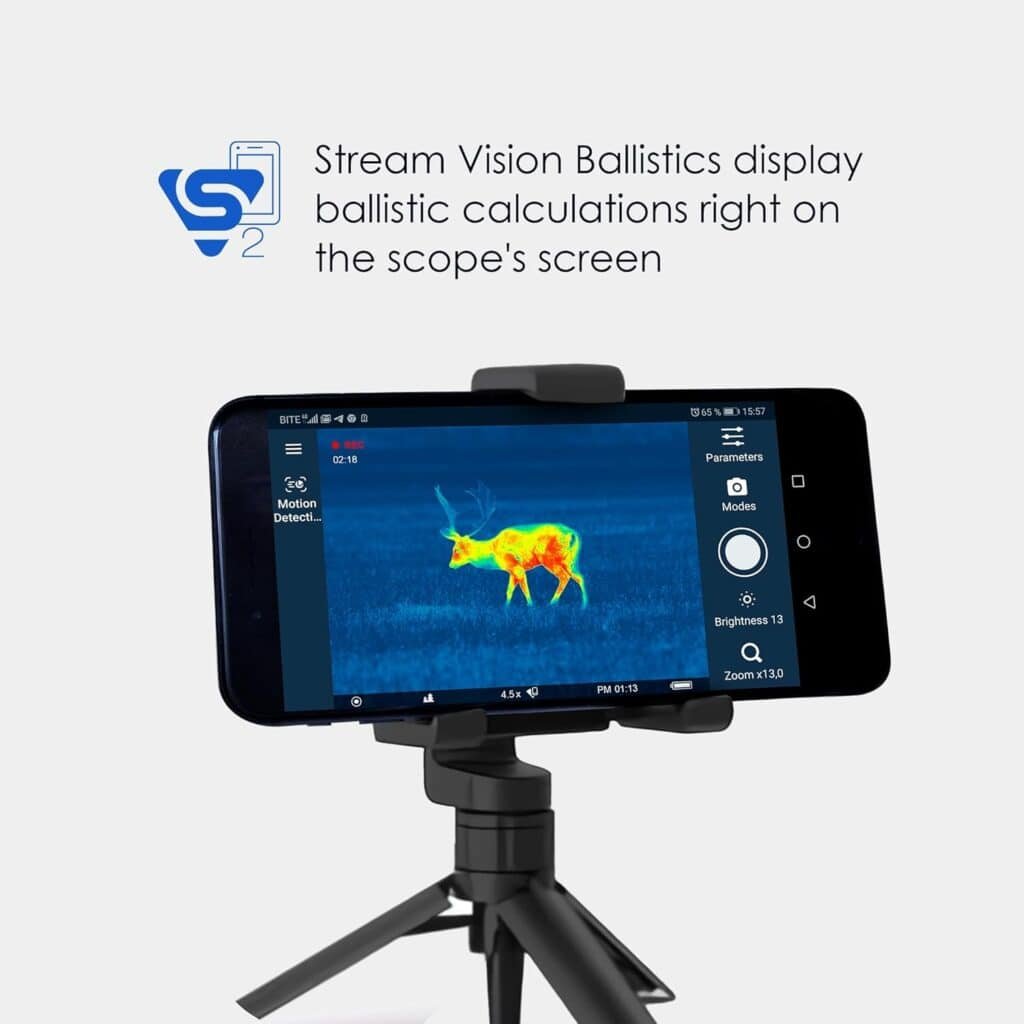 thermal image from Pulsar Thermion 2 Pro thermal riflescope