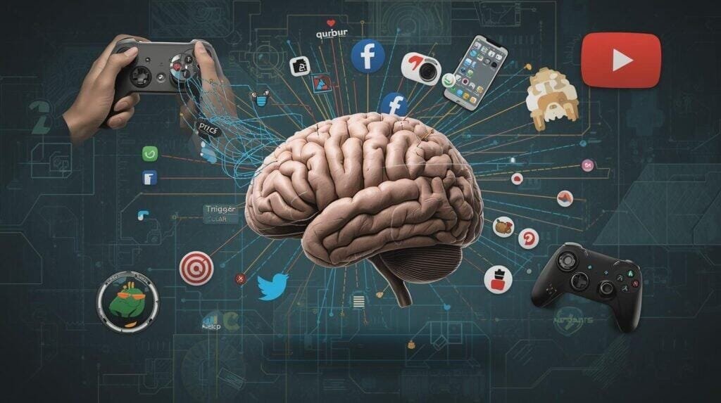 Visual guide to identifying dopamine triggers in daily life