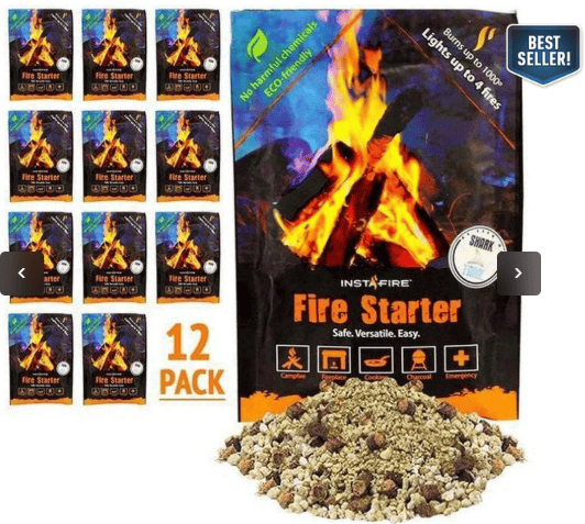 Fire Starter Pouches by InstaFire (12 packs)