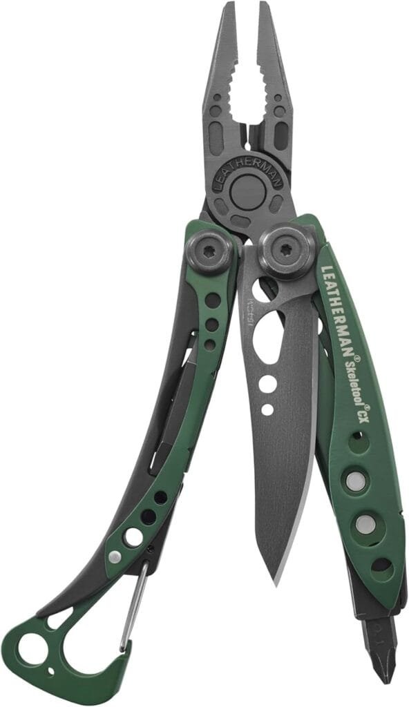 LEATHERMAN, Skeletool CX, 7-in-1 Lightweight, Minimalist Multi-Tool for Everyday Carry (EDC), Home, Garden & Outdoors, OD Green