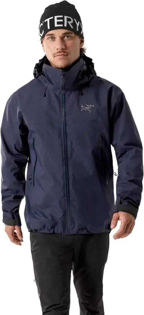 Person wearing a dark jacket.