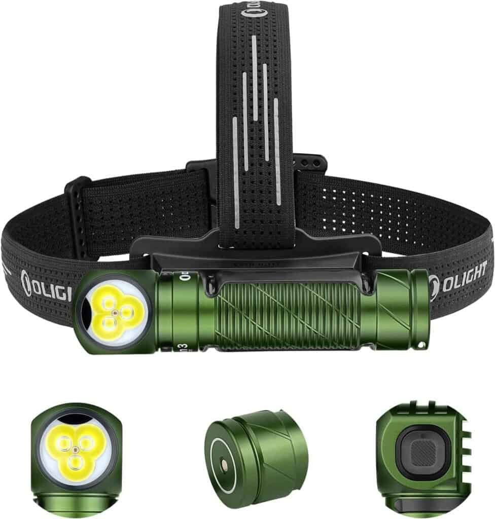 Green headlamp with detachable components