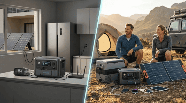 Portable solar power stations