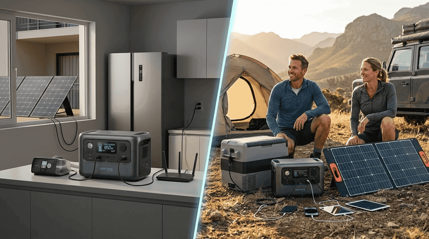 Portable solar power stations