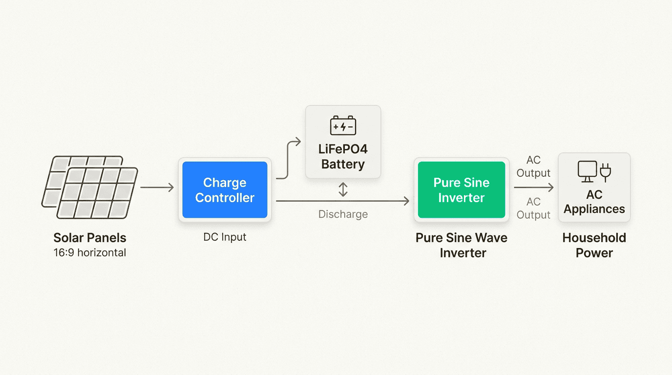 Understanding the internal components helps you manage energy collection and distribution more effectively during off-grid scenarios.