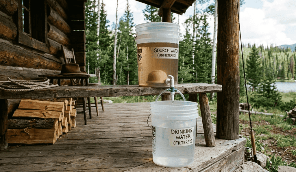 Filtered and unfiltered water containers