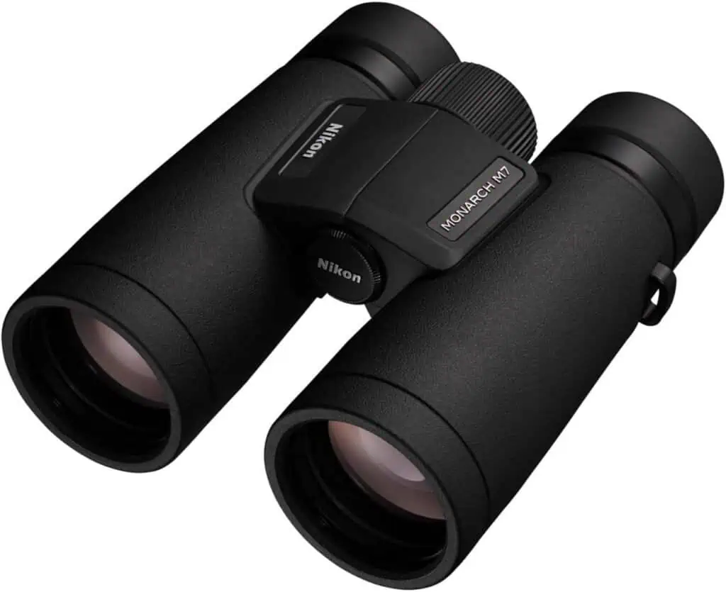 Nikon MONARCH M7 10x42 Binocular |Waterproof, fogproof, rubber-armored Full-Size Binocular with ED glass & wide field of view, oil & water repellent