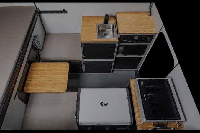 Compact modular kitchen design layout