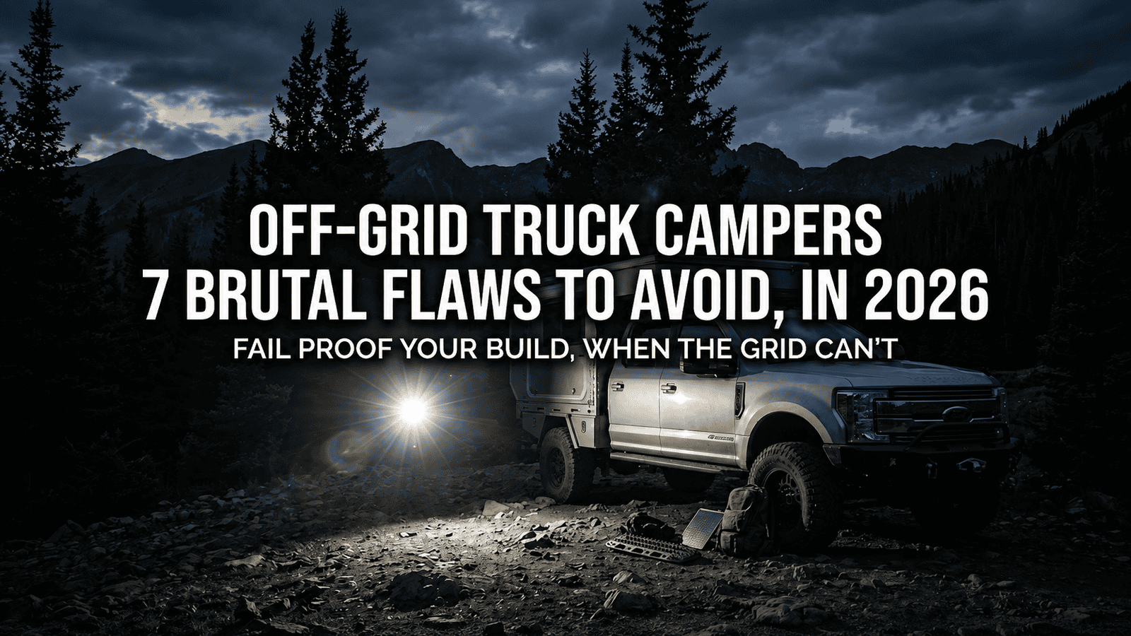 Off-Grid Truck Campers: 7 Brutal Flaws to Avoid