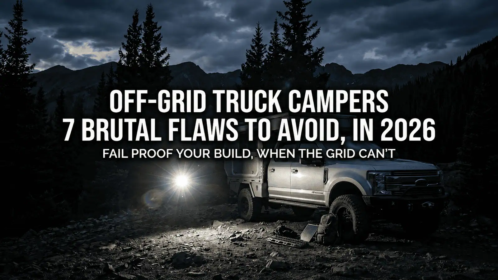 Off-Grid Truck Campers: 7 Brutal Flaws to Avoid