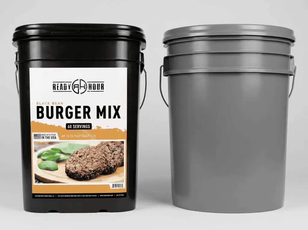 Side-by-side comparison of a Ready Hour bucket and a standard generic storage bucket