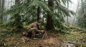 Starting a Fire in Wet Conditions