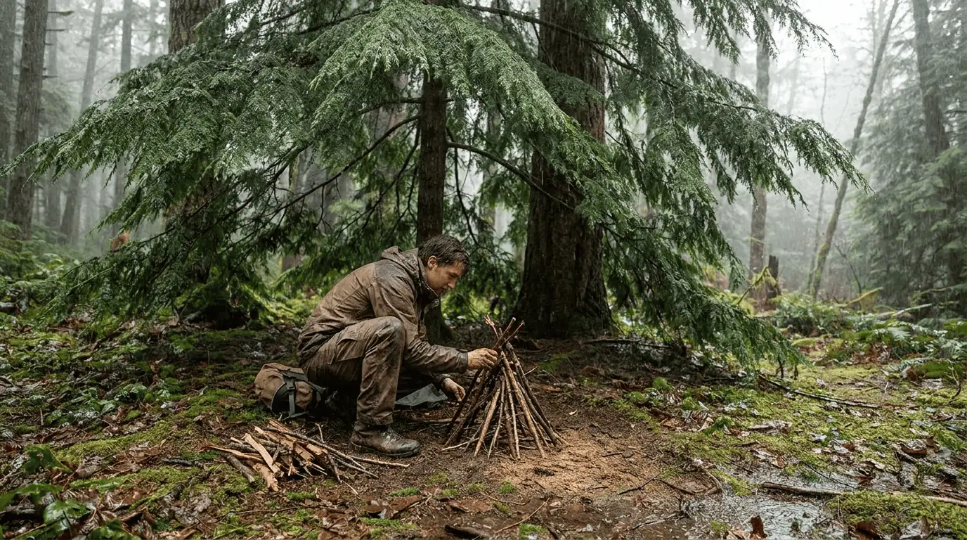 Starting a Fire in Wet Conditions: 5 Essential Steps