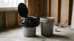 Emergency sanitation without running water